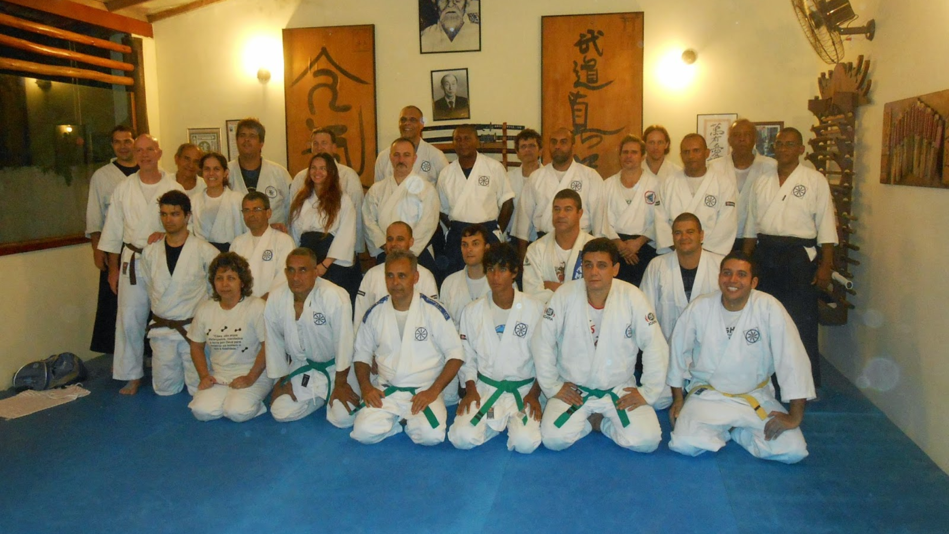 Momento de treino de Aikido