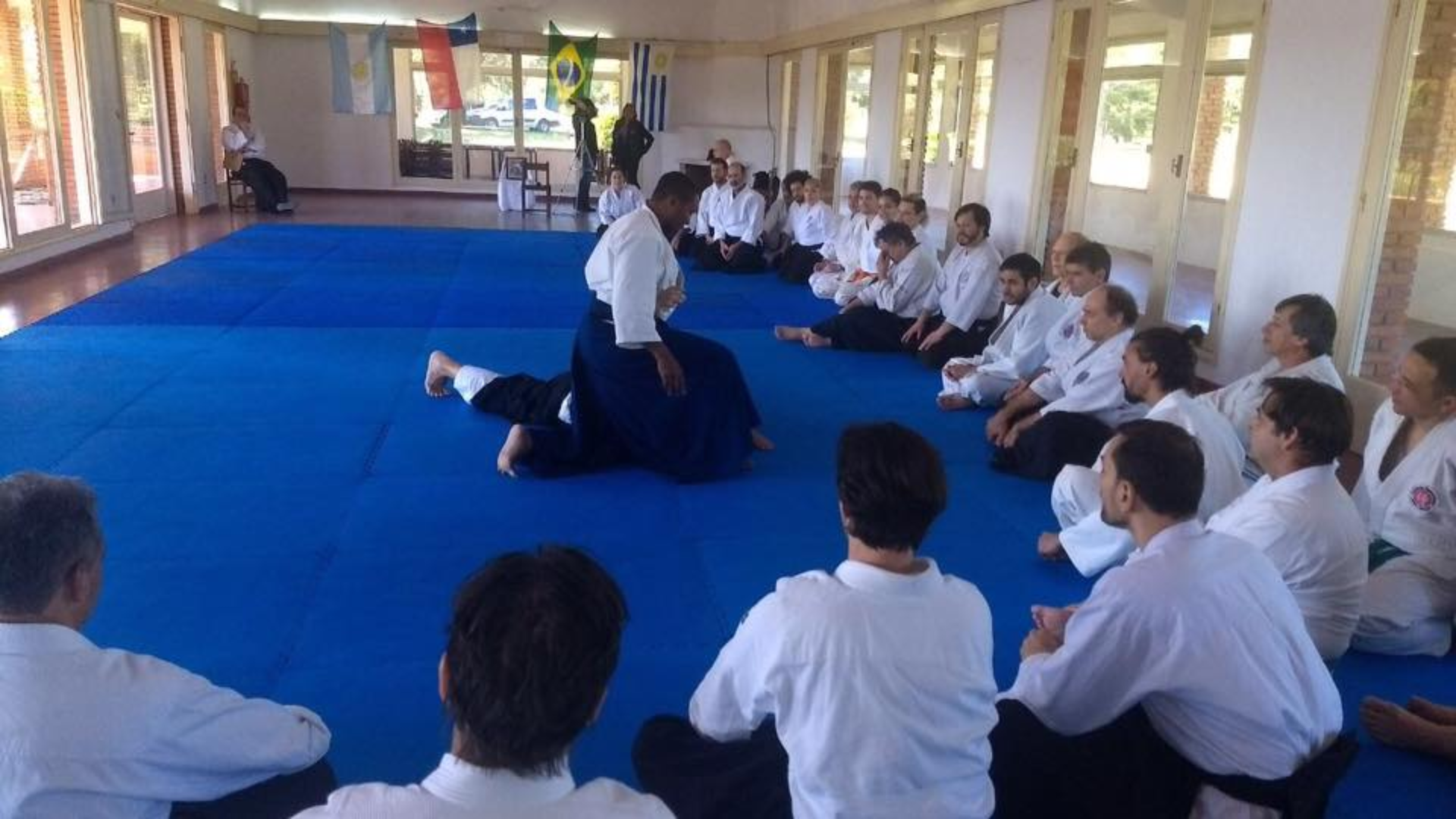 Prática de Aikido na FACERJ