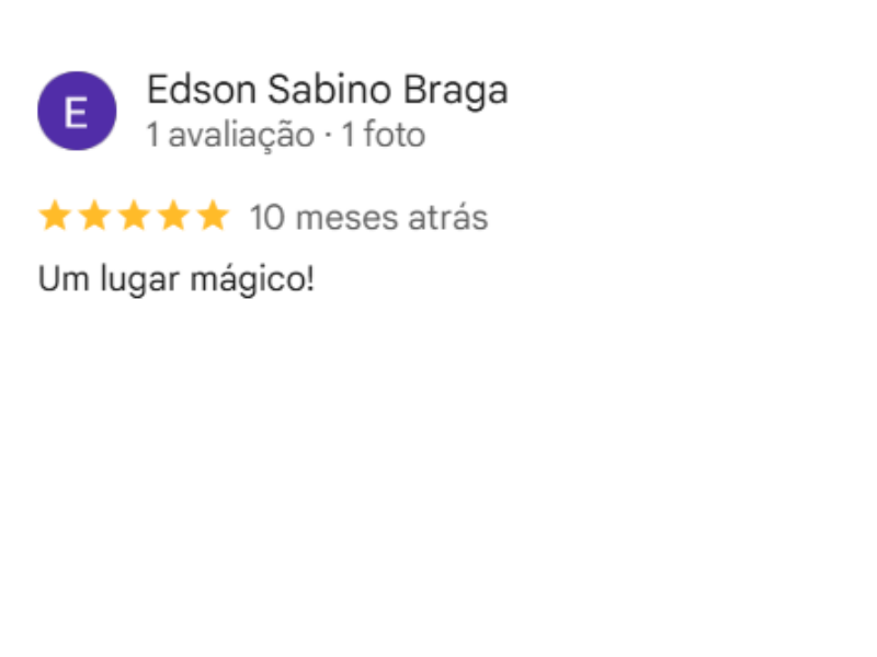 Avaliação de aluno da FACERJ no Google